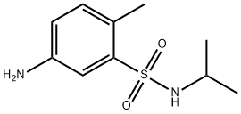 5-氨基-N-异丙基-2-甲基苯磺酰胺 结构式