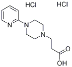 3-[4-(吡啶-2-基)哌嗪-1-基]丙酸二盐酸盐 结构式