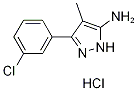 5-(3-Chloro-phenyl)-4-methyl-2H-pyrazol-3-ylaminehydrochloride Struktur