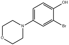 2-Bromo-4-(N-morpholino)phenol Structure