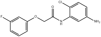 N-(5-Amino-2-chlorophenyl)-2-(3-fluorophenoxy)-acetamide,1096336-47-8,结构式