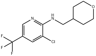 3-Chloro-N-(tetrahydro-2H-pyran-4-ylmethyl)-5-(trifluoromethyl)-2-pyridinamine Structure