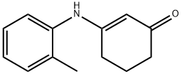 2-cyclohexen-1-one, 3-[(2-methylphenyl)amino]- Structure