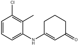 2-cyclohexen-1-one, 3-[(3-chloro-2-methylphenyl)amino]- 化学構造式