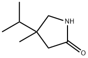 2-pyrrolidinone, 4-methyl-4-(1-methylethyl)- Structure