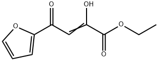 (2Z)-4-(2-呋喃基)-2-羟基-4-氧代丁-2-烯酸乙酯,99059-30-0,结构式