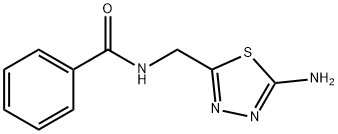 benzamide, N-[(5-amino-1,3,4-thiadiazol-2-yl)methyl]- Structure