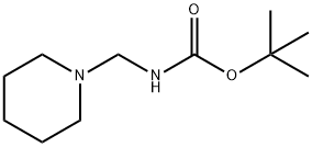 N-(哌啶子基甲基)氨基甲酸叔丁酯, 1199215-69-4, 结构式