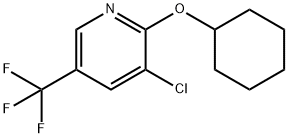 3-氯-2-(环己氧基)-5-(三氟甲基)吡啶,1216838-34-4,结构式