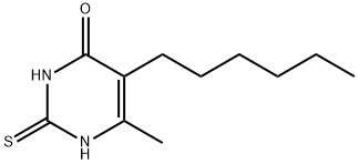 5-己基-6-甲基-2-硫代-1H-嘧啶-4-酮, 59224-06-5, 结构式