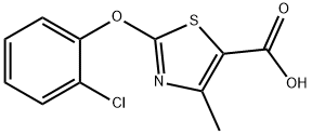 2-(2-氯苯氧基)-4-甲基-1,3-噻唑-5-羧酸 结构式