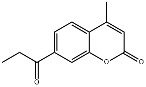 4-Methyl-7-propionyl-2H-chromen-2-one Structure