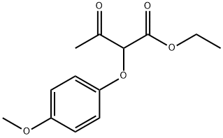 Ethyl 2-(4-methoxyphenoxy)acetoacetate Structure