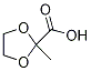 2-Methyl-1,3-dioxolane-2-carboxylic acid Structure