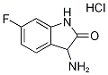 3-氨基-6-氟-2,3-二氢-1H-吲哚-2-酮盐酸盐 结构式