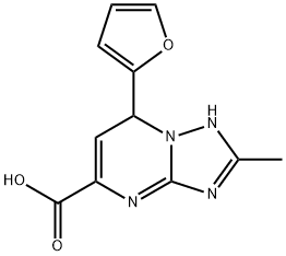 7-(2-Furyl)-2-methyl-4,7-dihydro[1,2,4]triazolo-[1,5-a]pyrimidine-5-carboxylic acid Structure
