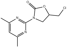 5-(Chloromethyl)-3-(4,6-dimethylpyrimidin-2-yl)-1,3-oxazolidin-2-one Structure