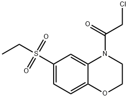 2-Chloro-1-[6-(ethylsulfonyl)-2,3-dihydro-4H-1,4-benzoxazin-4-yl]-1-ethanone|