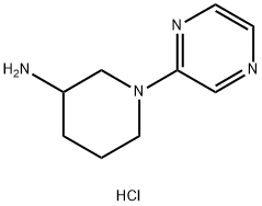 1-Pyrazin-2-ylpiperidin-3-amine dihydrochloride Struktur
