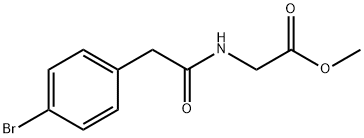 Methyl N-[(4-bromophenyl)acetyl]glycinate 化学構造式