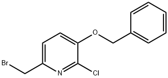Benzyl 6-(bromomethyl)-2-chloro-3-pyridinyl ether Struktur