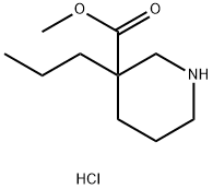 Methyl 3-propylpiperidine-3-carboxylate hydrochloride Structure