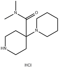 N,N-Dimethyl-4-(piperidin-1-yl)piperidine-4-carboxamide hydrochloride Structure