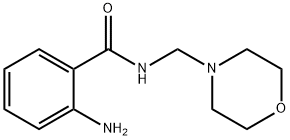 2-アミノ-N-(モルホリン-4-イルメチル)ベンズアミド 化学構造式