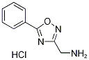 C-(5-Phenyl-[1,2,4]oxadiazol-3-yl)-methylamine hydrochloride Struktur