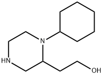 2-(1-Cyclohexyl-2-piperazinyl)ethanol Structure