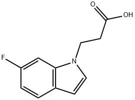 3-(6-Fluoro-1H-indol-1-yl)propanoic acid Structure