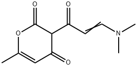 3-[(2E)-3-(Dimethylamino)prop-2-enoyl]-6-methyl-2H-pyran-2,4(3H)-dione Struktur