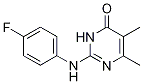 2-[(4-氟苯基)氨基]-5,6-二甲基嘧啶-4(3H)-酮,,结构式