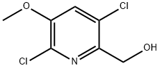 (3,6-ジクロロ-5-メトキシピリジン-2-イル)メタノール 化学構造式