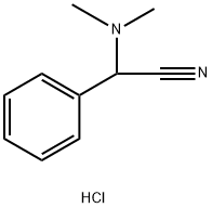2-(二甲氨基)-2-苯基乙腈盐酸盐 结构式