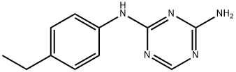 N-(4-Ethylphenyl)-1,3,5-triazine-2,4-diamine Structure