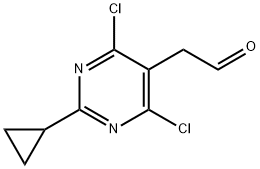 2-(4,6-Dichloro-2-cyclopropylpyrimidin-5-yl) acetaldehyde,1311275-29-2,结构式