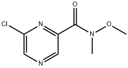 6-Chloro-N-methoxy-N-methylpyrazine-2-carboxamide Struktur