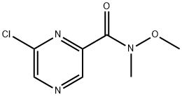6-氯-N-甲氧基-N-甲基吡嗪-2-甲酰胺, 1223444-91-4, 结构式