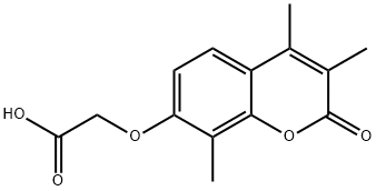 [(3,4,8-Trimethyl-2-oxo-2H-chromen-7-yl)oxy]-acetic acid Structure