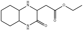 2-(3-氧代-2,4,4A,5,6,7,8,8A-八氢-1H-喹喔啉-2-基)乙酸乙酯, 126396-51-8, 结构式