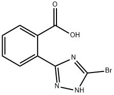 2-(5-溴-1H-1,2,4-三唑-3-基)苯甲酸,1306738-32-8,结构式