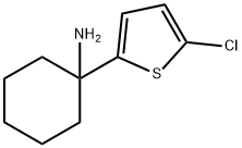 {[1-(5-Chloro-2-thienyl)cyclohexyl]methyl}amine hydrochloride Struktur