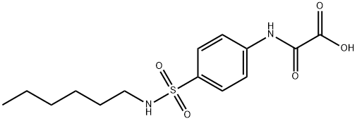 ({4-[(Hexylamino)sulfonyl]phenyl}amino)-(oxo)acetic acid,945362-23-2,结构式