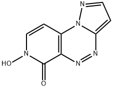 7-Hydroxypyrazolo[5,1-c]pyrido[4,3-e][1,2,4]-triazin-6(7H)-one Struktur