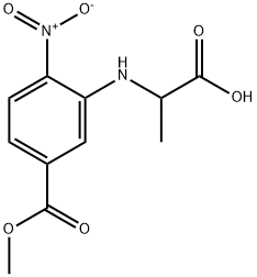 2-{[5-(Methoxycarbonyl)-2-nitrophenyl]-amino}propanoic acid,1452523-40-8,结构式