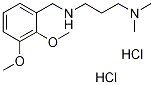 N'-(2,3-Dimethoxybenzyl)-N,N-dimethylpropane-1,3-diamine dihydrochloride 化学構造式