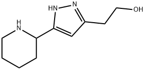 2-(5-Piperidin-2-yl-2H-pyrazol-3-yl)-ethanol Structure