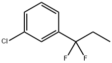 1-Chloro-3-(1,1-difluoropropyl)benzene Struktur
