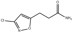 3-(3-Chloroisoxazol-5-yl)propanamide Structure